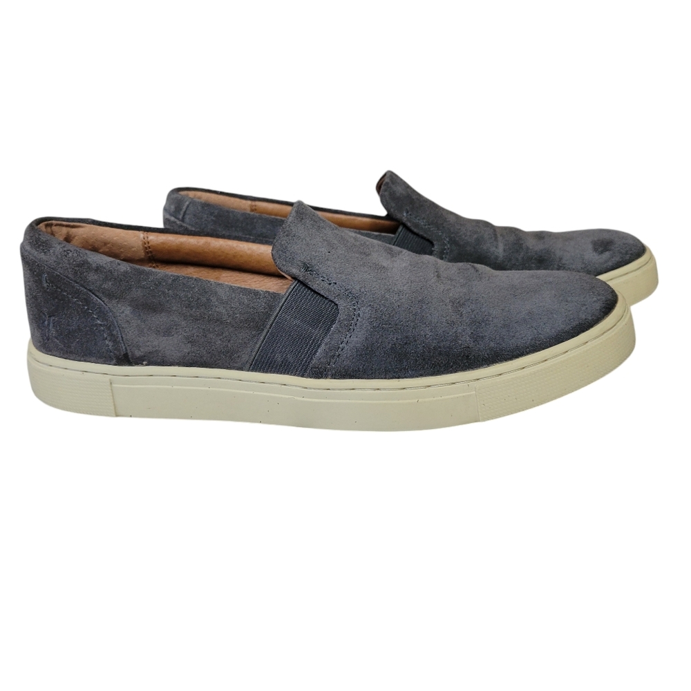 Frye Gray Suede Slip On Shoes